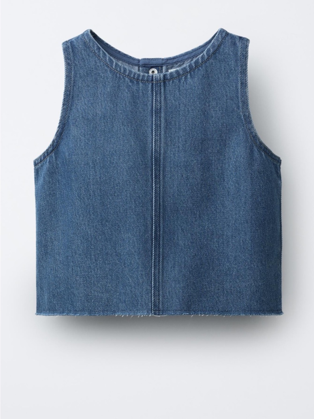 Zara Girls' Sleeveless Denim Top